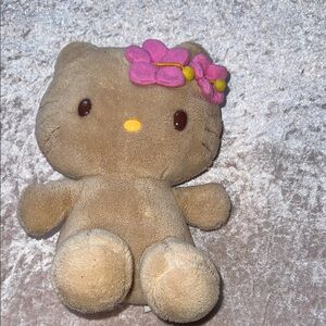 Rare 2009 Hello Kitty 8" Plush Hawaii Sun Kissed Tan Plumeria Sanrio